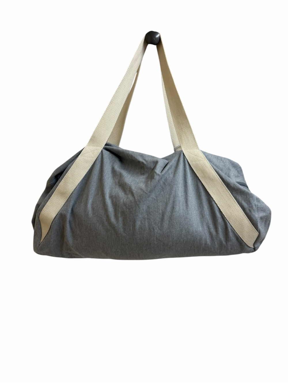 Spiritual Gangster Gray Canvas Duffel Gym Bag 'Let Your Soul Guide Your Way' - Picture 3 of 7